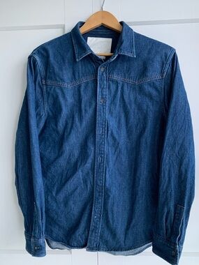 COS 80% cotton Blue Denim Shirt men’s M